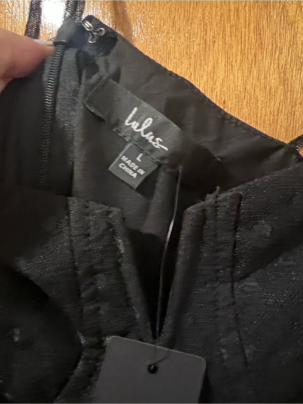 Lulu's Black Textured Women's Dress - Picture 2 of 4